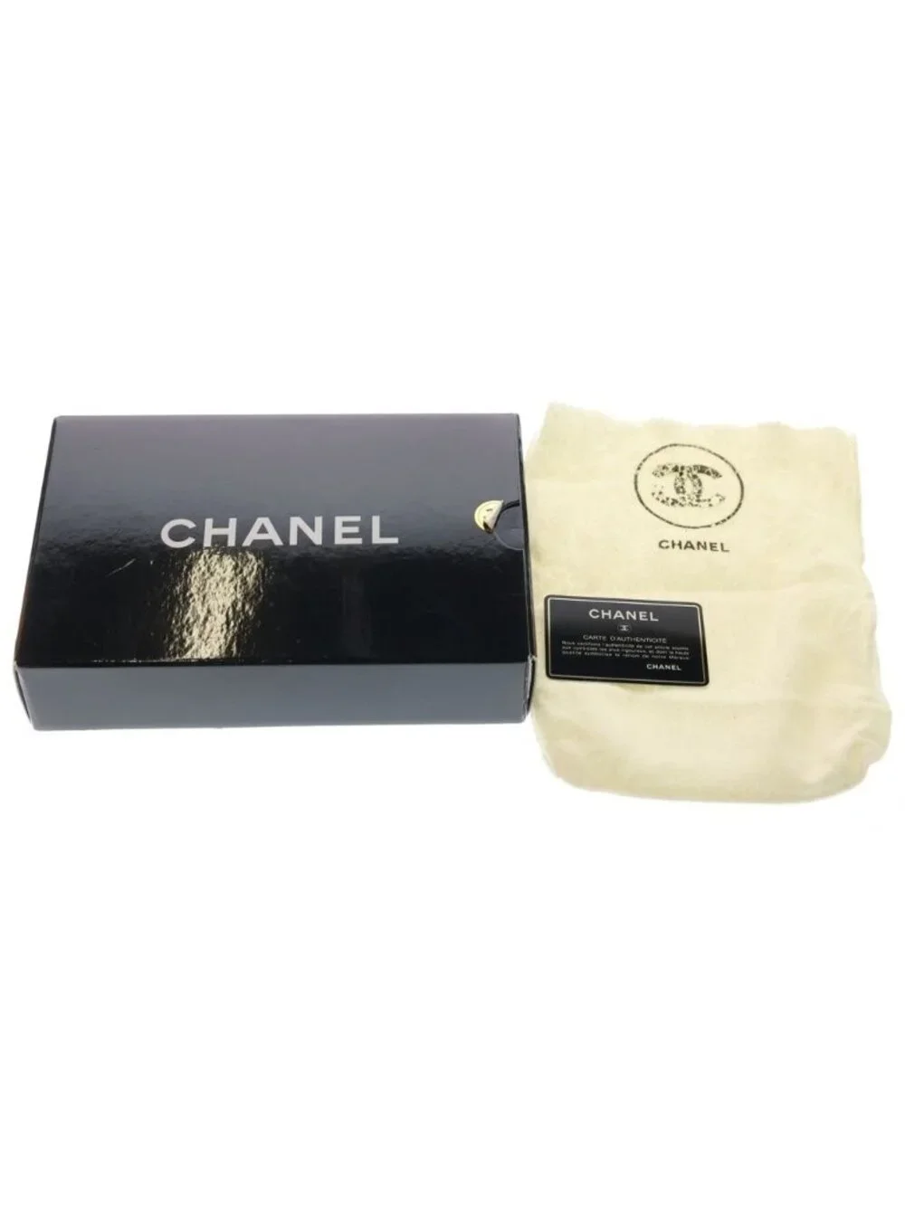 Chanel Kiss Lock Chain Mini Shoulder Bag Gold Leather